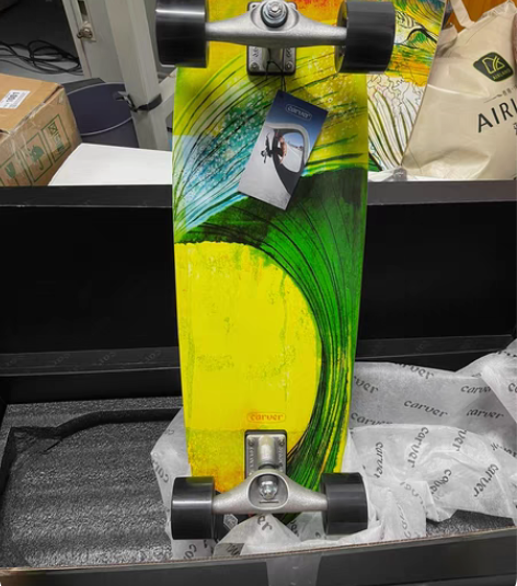 比赛奖品，carver陆地冲浪板（绿浪）3...