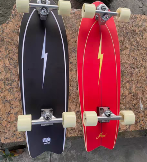 包邮Yow陆地冲浪板2022新款黑色红色闪...