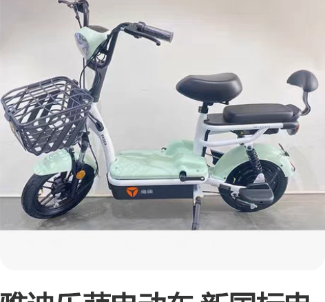 雅迪乐萌电动车 新国标电动车 9成新，20...