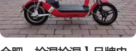 合肥，捡漏捡漏】品牌电动车同款48伏二手电...