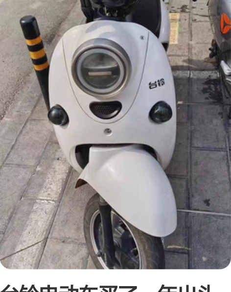 台铃电动车买了一年出头五块20的电瓶可以跑...