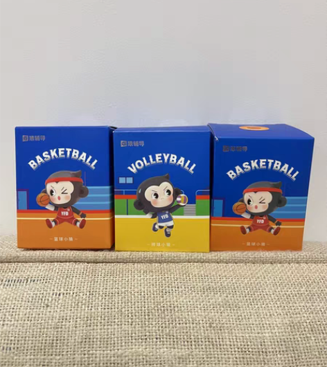 小猿运动系列手办盲盒 篮球×2 排球×1 ...