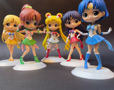 包邮美少女战士Qposket手办 五色戰士...