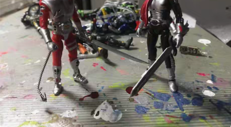 出售万代掌动Super one,用铁自制砍...