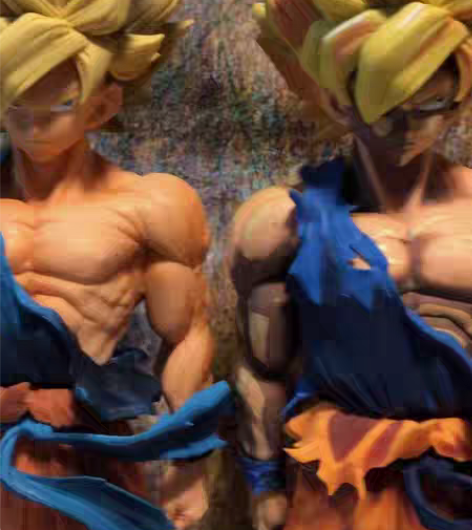 包邮龙珠手办模型摆件孙悟空漫画色超级赛亚人...