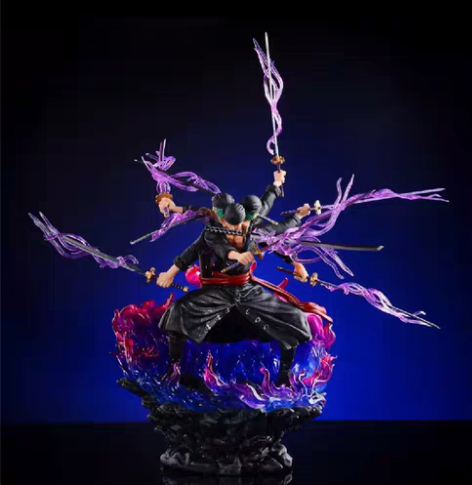 包邮海贼王MRJ索隆手办GK 三头六臂九刀...