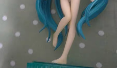 南小鸟+国产初音未来泳装手办 初音全新仅拆...