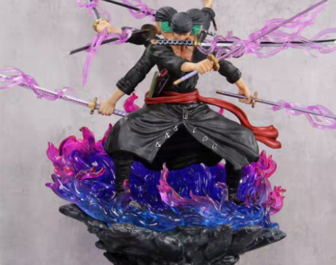 包邮鬼岛阿修罗三头六臂九刀流索隆海贼王GK...