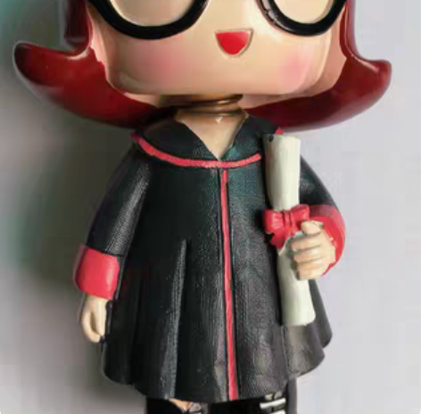 包邮创意四眼妹摇头摆设,办公室桌面装饰品,...