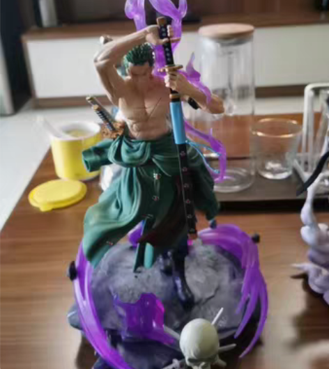 6个手办（索隆，路飞，鸣人，山治 ，樱木花...