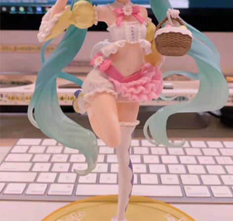 包邮兔耳初音初音未来樱花兔耳手办 初音樱花...