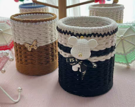 包邮手工工艺 摆件 笔筒收纳 收纳框 礼物...