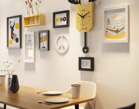 转卖北欧照片墙创意简约现代装饰相框免打孔挂...