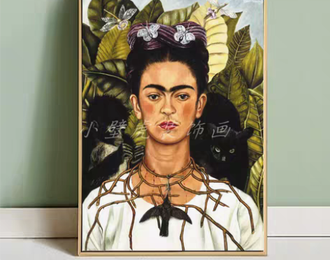 转卖弗里达现实主义抽象组合自画像壁画客厅组...