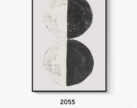 转卖月亮墙客厅抽象装饰画芯工业风简约背景墙...