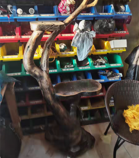 根雕装饰树墩树桩树根 以前采耳店朋友送的 ...