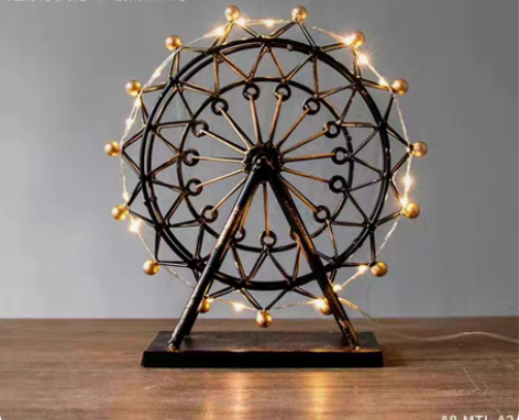 创意北欧摩天轮摆件装饰品家居卧室小摆设室内...