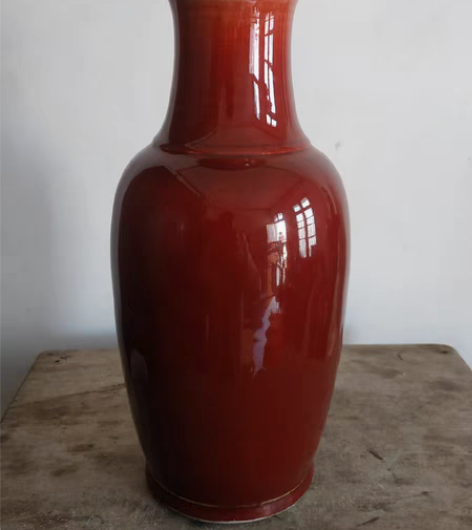 包邮567郎红破花瓶一只，发色一流，牛逼货...