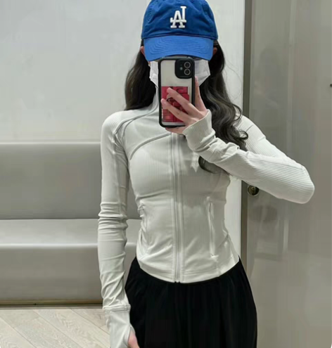 包邮lulu【四维弹力】紧身瑜伽健身外套 ...