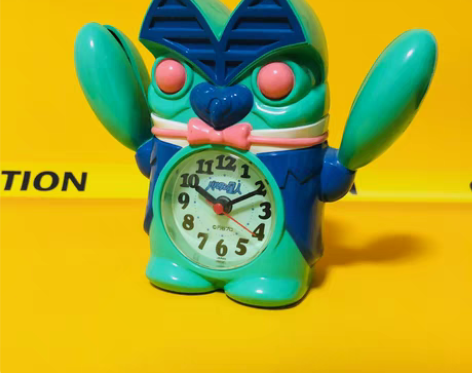 日本 奥特曼怪兽 巴尔坦星人 闹钟 时钟 老货 品相美 默认...