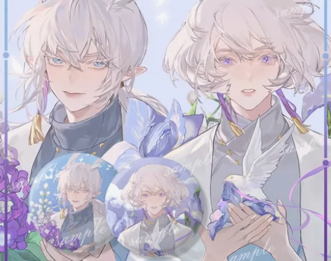 转卖【粗眉毛】SKY光遇周边同人吧唧平菇徽...