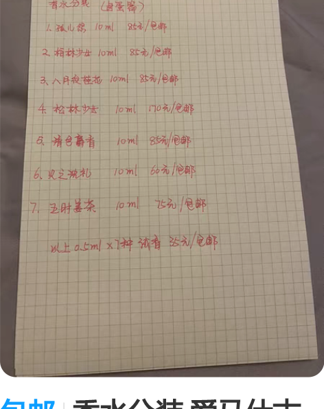 包邮香水分装 爱马仕古龙 芦丹氏 等 每个...