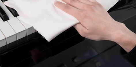 包邮钢琴吉他小提琴通用加大尺寸麂皮绒擦拭软...