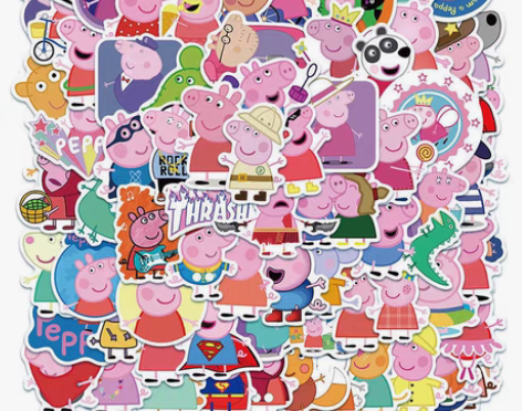 包邮【50张包邮】粉色小猪贴纸 仓库升级,...