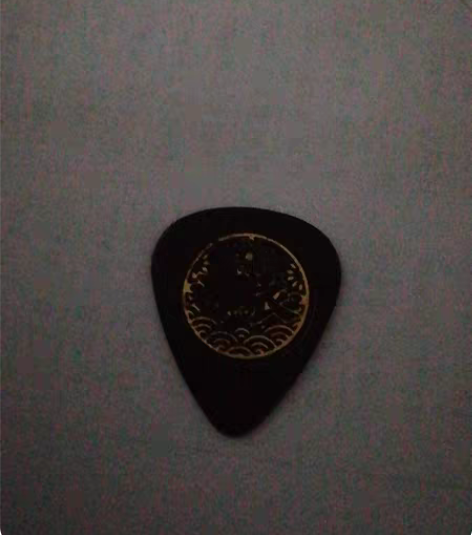 布衣乐队现场演出苗佳用过的拨片，台上扔下来...