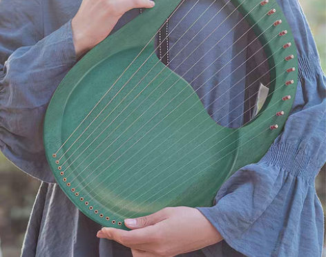 转卖小竖琴19弦便携式莱雅琴 板式 不包邮...