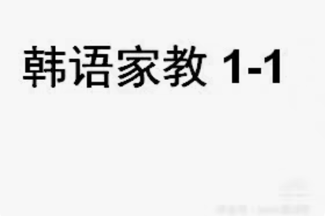 韩语教学一对一 一对多 网课线上课 零基础...