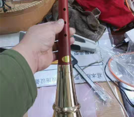 包邮精品红木不定调唢呐杆子长度31.5/3...