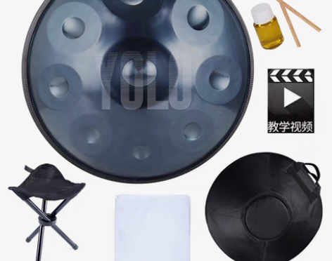 包邮金色手碟鼓handpan D小调 全新...