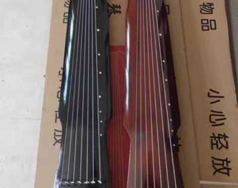 转卖促销伏羲仲尼式古琴瑕疵琴初学者练习琴杉...