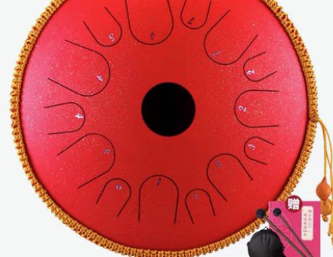 包邮鲁儒14音14寸铜制碟形鼓空灵鼓钢舌鼓...