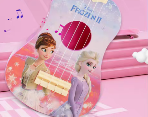 转卖迪士尼儿童尤克里里小吉他男孩女孩乐器玩...