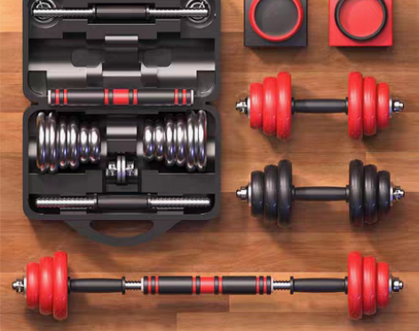 转卖朗威哑铃 男士健身 电镀20公斤杠铃3...