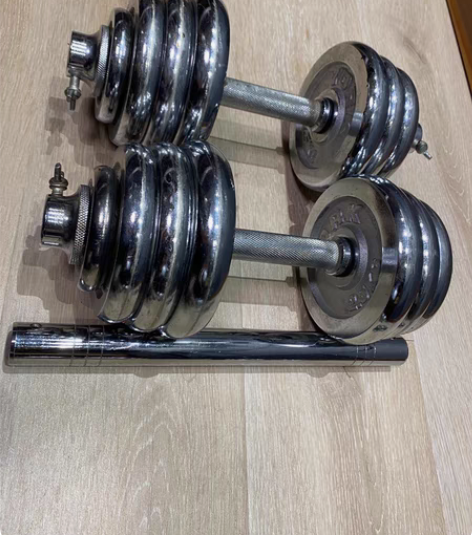哑铃，杠铃14kgx2=28kg 一对，单...