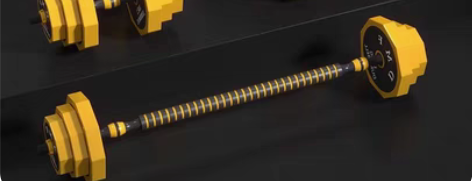 实心包铁九角哑铃。单只15KG，总重量30...