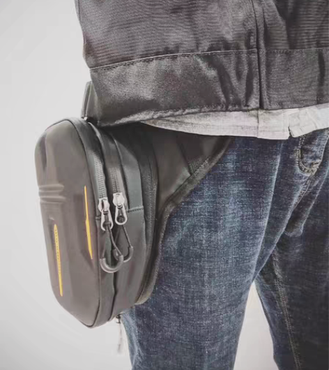 包邮【全新】洛克兄弟摩托车腿包骑士硬壳腰包...