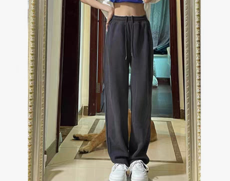 转卖大码运动裤女胖妹妹mm秋新款宽松显瘦高...