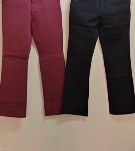 包邮女裤两条，春秋冬三季可穿！ 紫红色裤子...