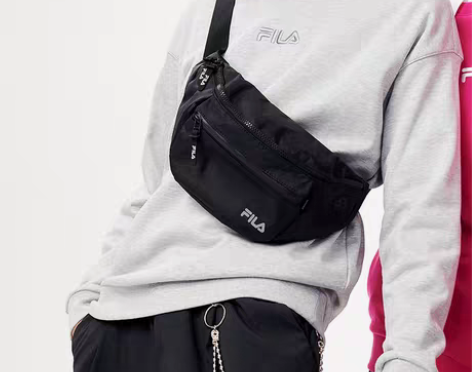 转卖FILA 斐乐官方腰包2021新款男斜...