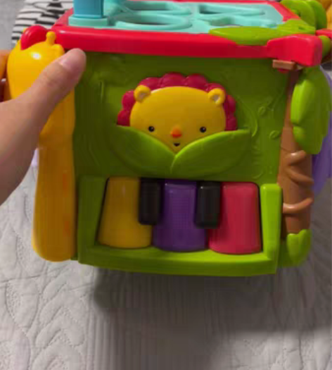 九成新 费雪正品六面盒 多孔认知玩具 学习...