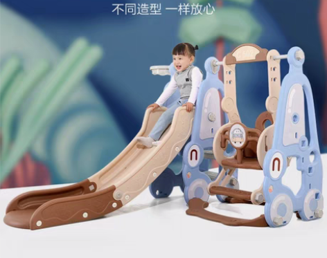 包邮三合一滑梯秋千室内游乐场儿童汽车玩具 ...