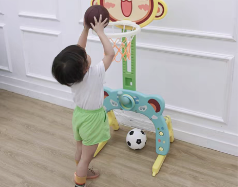 转卖儿童篮球架室内可升降宝宝篮球框投篮架家...