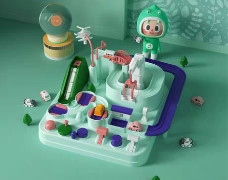 转卖【年终盛典价】抖音儿童益智玩具小火车轨...