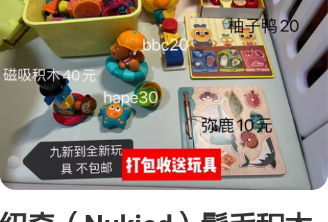 纽奇（Nukied）鬃毛积木拼装拼插造型大...