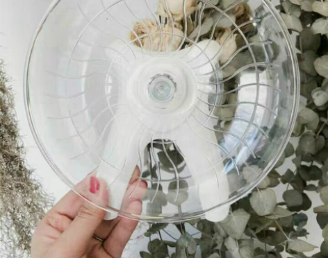 包邮9.9包邮白色仓鼠跑轮带支架白菜价飞碟...