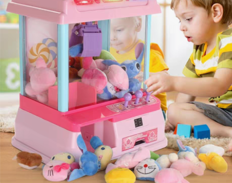 转卖迷你抓娃娃机夹公仔机吊糖果机扭蛋机小型...